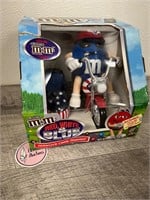 M&M Red white and blue motorcycle candy dispenser