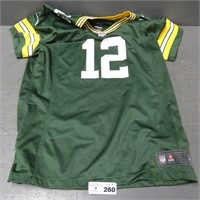 Aaron Rodgers On Field Youth Jersey Sz. L