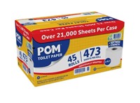 Lot of 45 rolls Pom Toliet paper