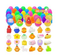 Govetom 24 Pack Easter Eggs with Mochi Squishy