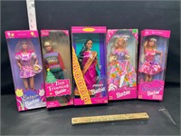 5 Barbies