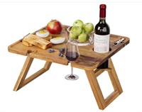 Acacia Wood Wine Picnic Table