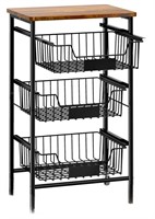 4-Tier Small Kitchen Storage Cart