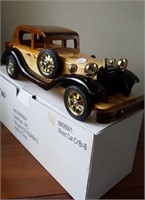 Wood car, made in China, rubber wheels