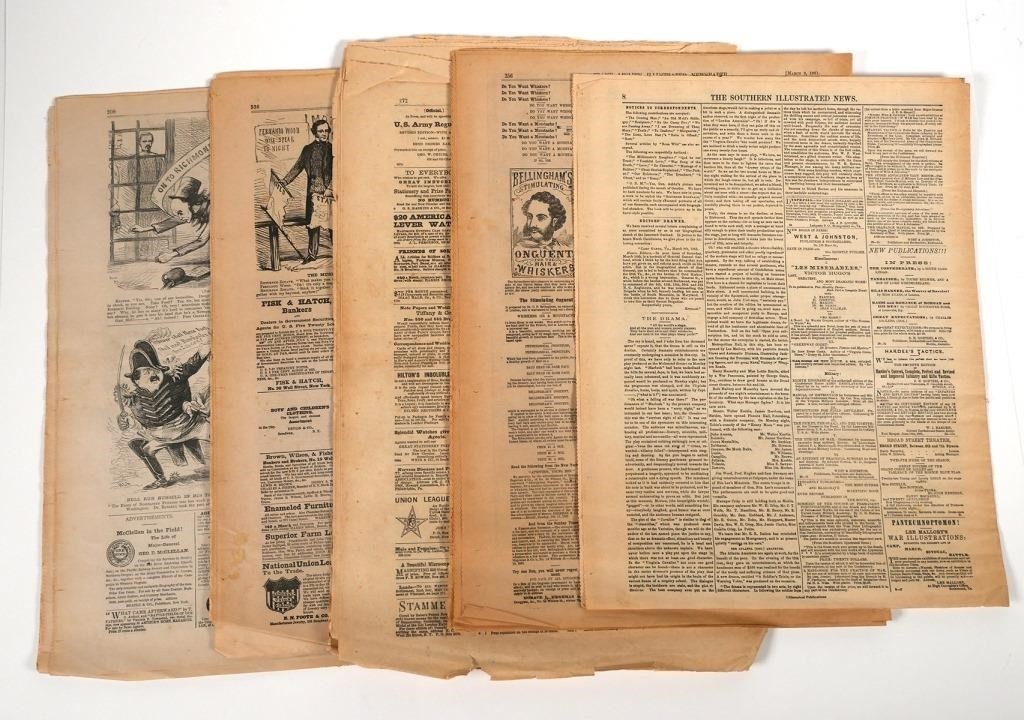 1861-1863 CIVIL WAR NEWSPAPERS