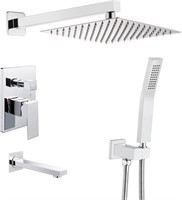 Bathtub Shower Faucet Set Complete All Metal, Sh