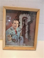 FRAMED SIGNED RAY PRICE POSTER 9"X10.5"
