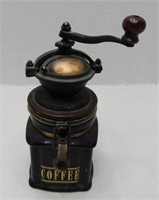 Vintage Copper & Porcelain Coffee Grinder