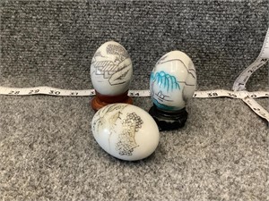Etched Stone Eggs