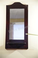 Entrance Mirror and Attached Wall Shelf
