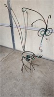 Metal Peacock Plant Stand