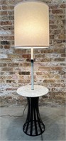 Floor Lamp With Marble Side Table, Dunbar?