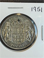 Canada 1951 Half Dollar