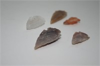 lot of 5 arrow heads