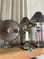 Lamps & Antique Fan