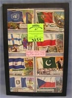 Collection of Topps Flags of the world cards