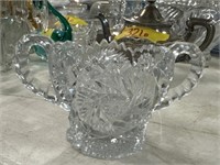 Lead crystal candy dish