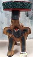 11 - CARVED ELEPHANT STAND 20"T (G148)