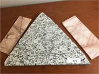 Granite Triangle Cut & Sandstone Slices