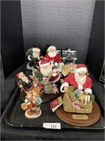 Hummel Figurine, Musical Christmas Santa, Houses.
