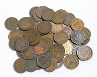 50 INDIAN HEAD CENTS MIXED LOT