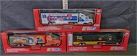 (3) NASCAR 1:64 Scale Die Cast Cab Racing Team