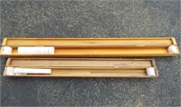 Handmade wooden fishing pole cases. One for 9'