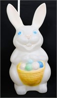 Vintage 22in Easter bunny blow mold w/ basket