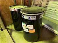 2-55 gallon metal drums