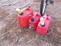 2.5 Gal. & (2) 1.25 Gal. Poly Gas Cans