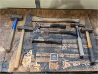 Lot of Assorted Hatchets/Axe/Forging Hammers