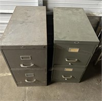 Lot of 2 Filing Cabinets