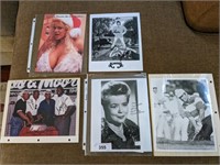 GROUP VINTAGE STAR PHOTOS AND AUTOGRAPHS