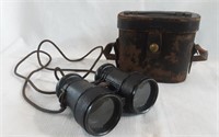 Vintage Binoculars w/Leather Case
