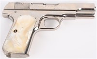 NICKEL PEARL COLT 1908 POCKET HAMMERLESS .380