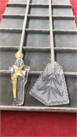 2 ASST CRYSTAL WATERFORD ORNAMENTS