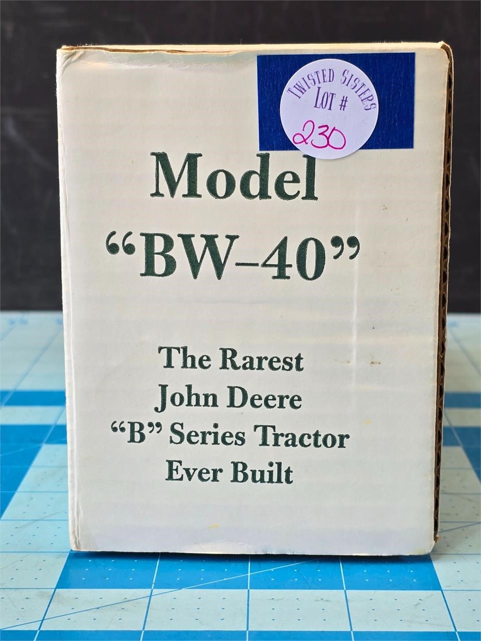 John Deere Model "BW-40" 2 cyl 6 replica tractor