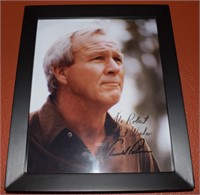 9.5 x 11.5 framed Arnold Palmer signed photo