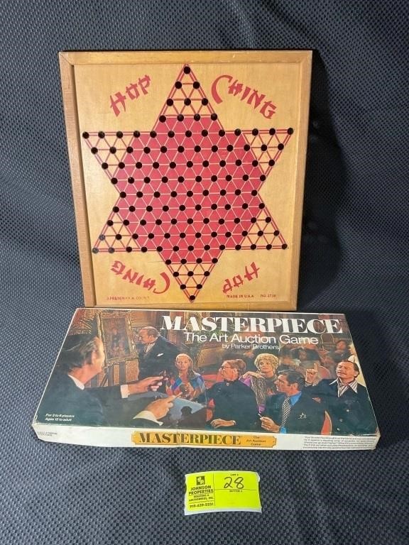 CHINESE CHECKERS GAME BOARD AND MASTERPIECE THE AR