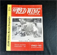 1962 DETROIT RED WINGS MAPLE LEAFS Game Program