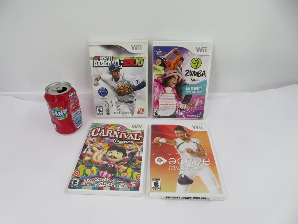 4 jeux pour Nintendo Wii