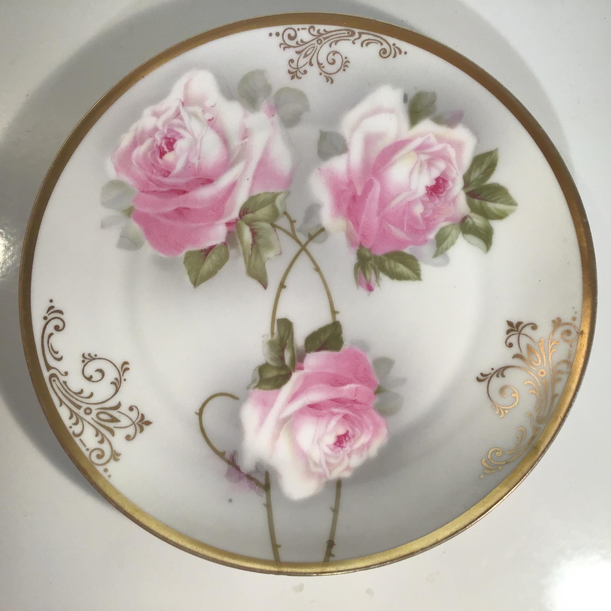 ROYAL BAVARIAN ROSE PLATE