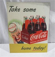 Coca Cola Tin Sign (Take Some Home Today)