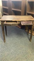 Early 20th Century Antique French Poplar Table