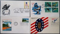 USA FIRST DAY COVERS USED FINE-VF