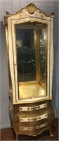 Italian Gold Gilt Curio Cabinet