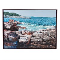 Sara Abel DeLuca. "Acadia, Maine," oil on canvas