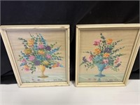 VTG Set of 2 Mimi Joy Original Pastel Paintings