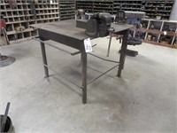 Steel Shop Table with (2) Vises