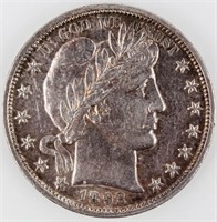 Coin 1892 United States Barber Half Dollar AU